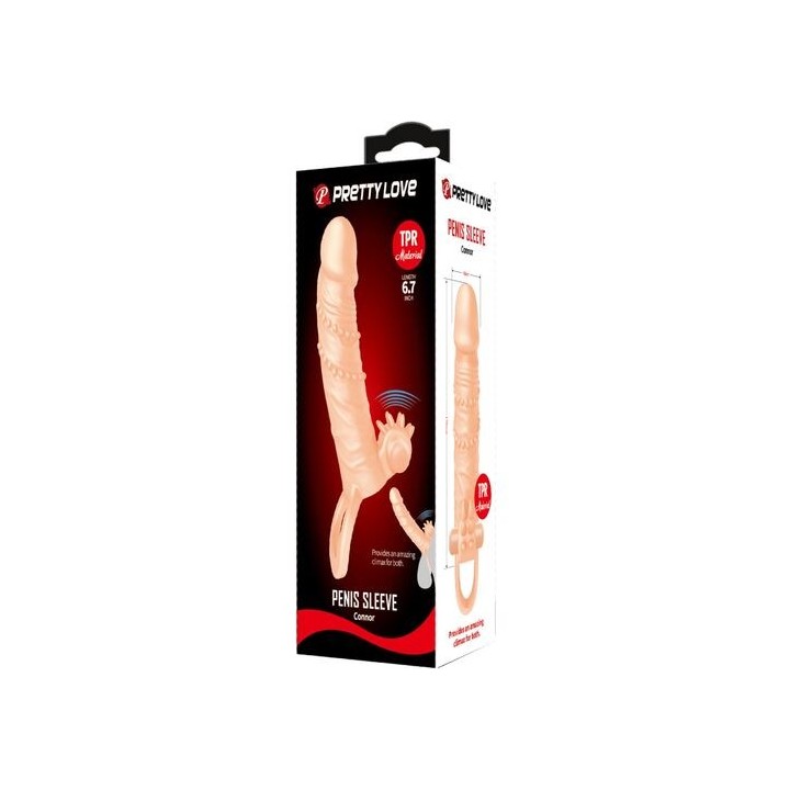 PRETTY LOVE - CONNOR GUAINA PER PENE + STIMOLATORE PER CLITORIDE FLESH