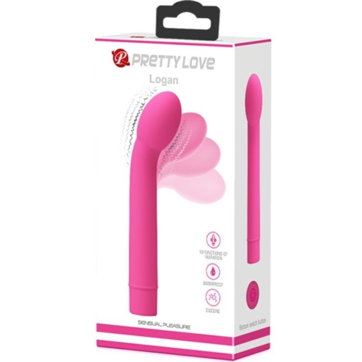 PRETTY LOVE - VIBRATORE G-SPOT LOGAN 10 VIBRAZIONI ROSA