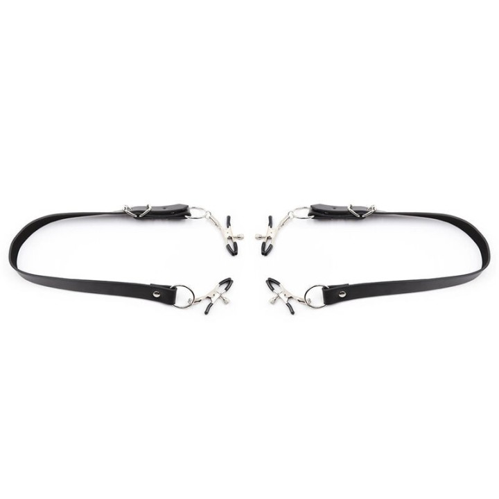 OHMAMA FETISH - PINZE PER CLITORIDE CON CINGHIE PER GAMBE