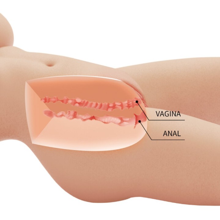 CRAZY BULL - TIFFANY TORSO FEMMINILE REALISTICO VAGINA E ANALE 5,5 KG