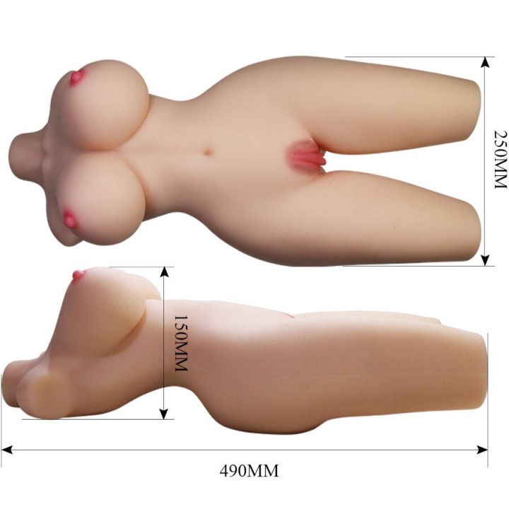 CRAZY BULL - TIFFANY TORSO FEMMINILE REALISTICO VAGINA E ANALE 5,5 KG