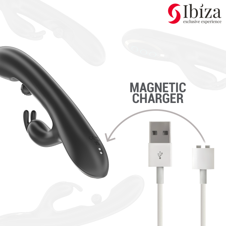 IBIZA potente VIBRATORE RABBIT con perla rotante  massaggiante