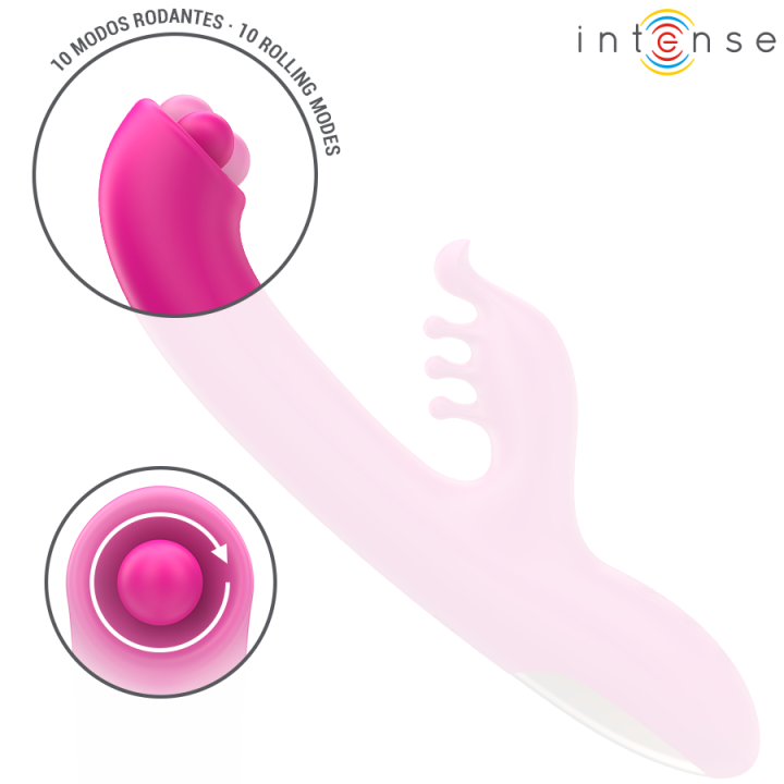 INTENSE - CHRISTINA VIBRATORE MULTIFUNZIONE RABBIT 22,5 CM ROSA