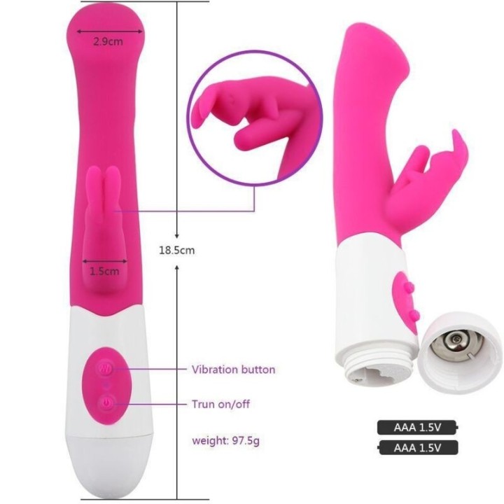 ARMONY T G SPOT 10 VELOCITÀ ROSA- VIBRATORE E STIMOLATORE RABBI