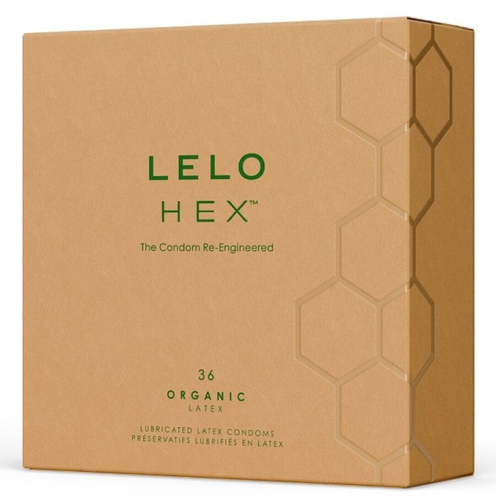 LELO - PRESERVATIVI ORGANICI HEX CONFEZIONE DA 36 UNITÀ