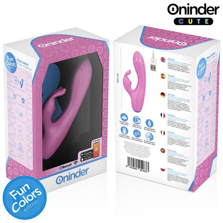 ONINDER CUTE - VIBRATORE CONIGLIETTO D'AMORE PER PUNTO G E CLITORIDE - APP GRATUITA IN TUTTO IL MONDO