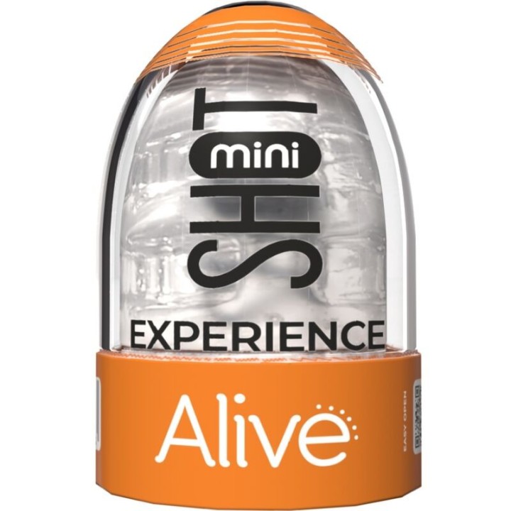 ALIVE - SHOT EXPERIENCE MINI MASTURBATORE TRASPARENTE