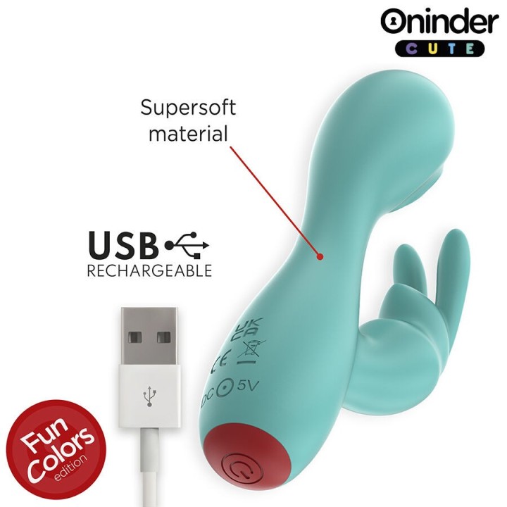 ONINDER CUTE - VIBRATORE CLITORIDEO PUNTO G LOVE BUNNY - APP GRATUITA IN TUTTO IL MONDO