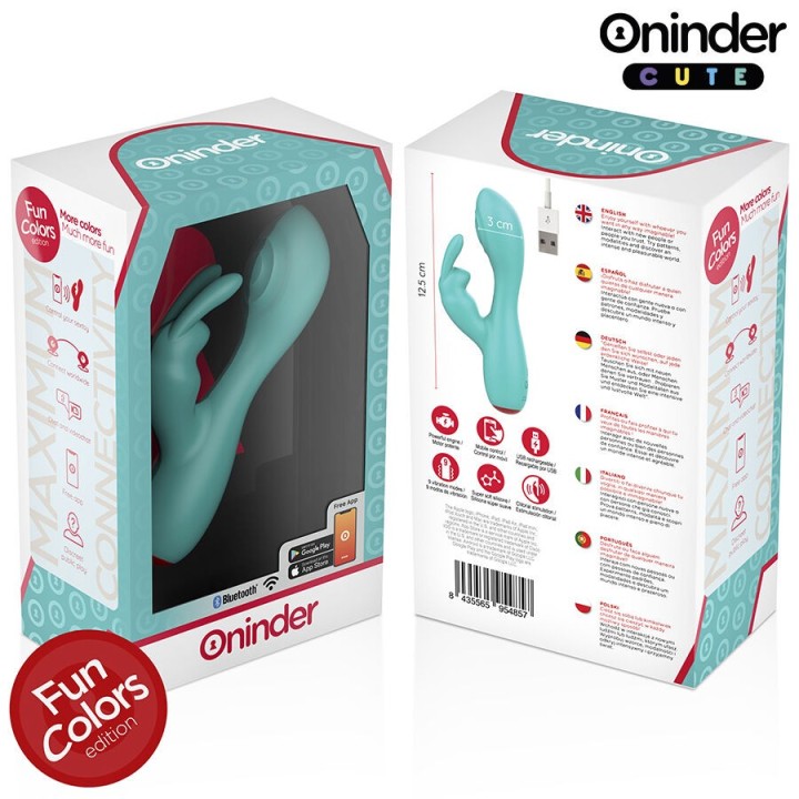 ONINDER CUTE - VIBRATORE CLITORIDEO PUNTO G LOVE BUNNY - APP GRATUITA IN TUTTO IL MONDO