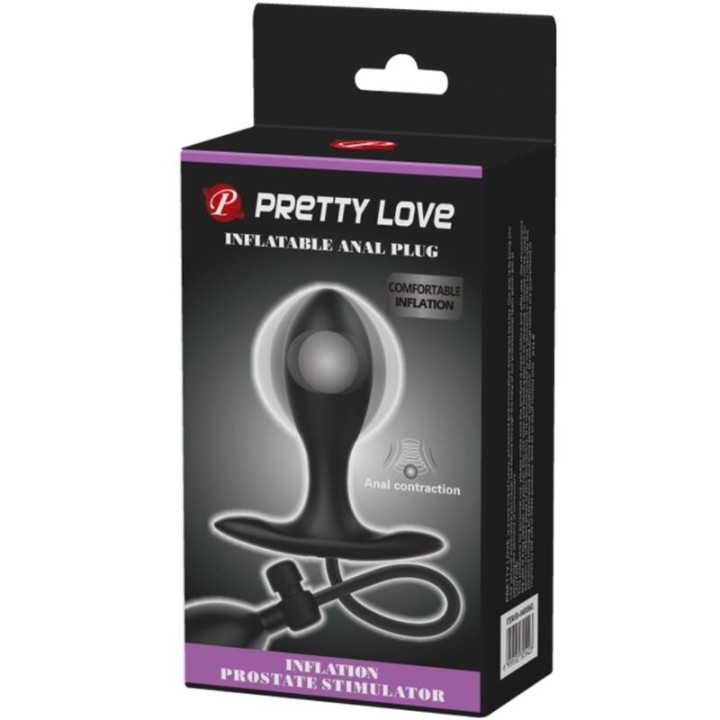 PRETTY LOVE - PLUG ANALE GONFIABILE NERO