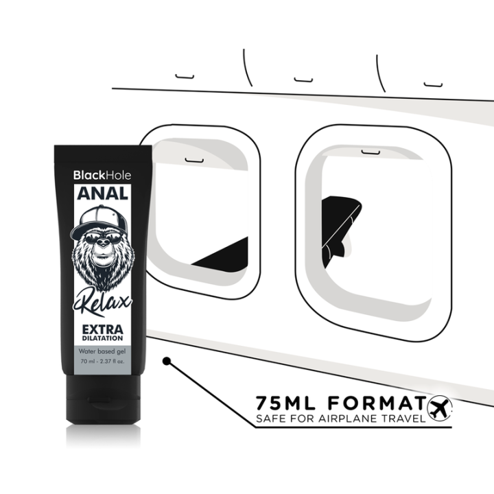 BLACK HOLE - GEL DILATANTE ANALE A BASE D'ACQUA 70 ML