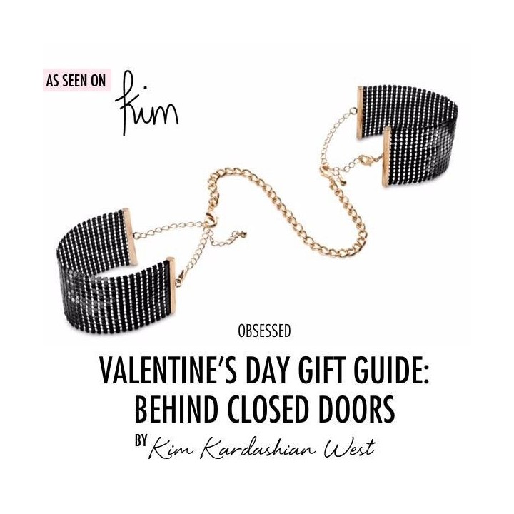 BIJOUX - DÉSIR MÉTALLIQUE MANETTE IN RETE DI METALLO NERO